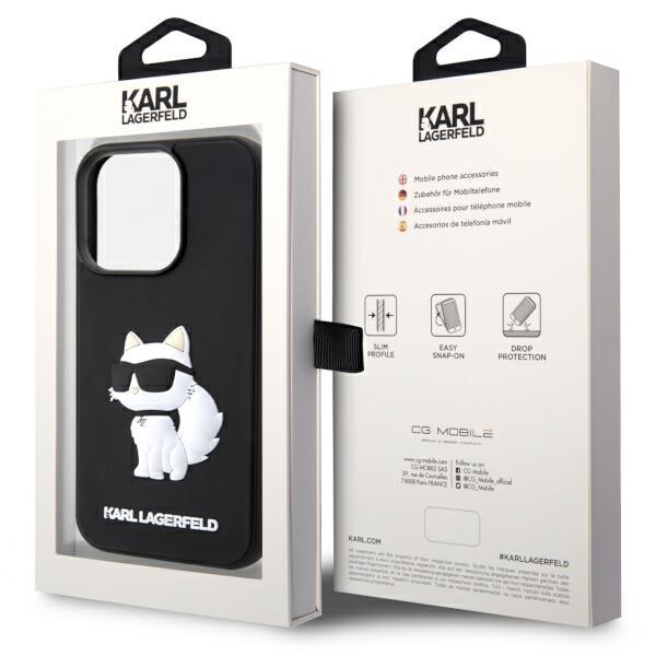 KARL LAGERFELD Karl Lagerfeld Mobilskal till iPhone 14 Pro Rubber Choupette 3D