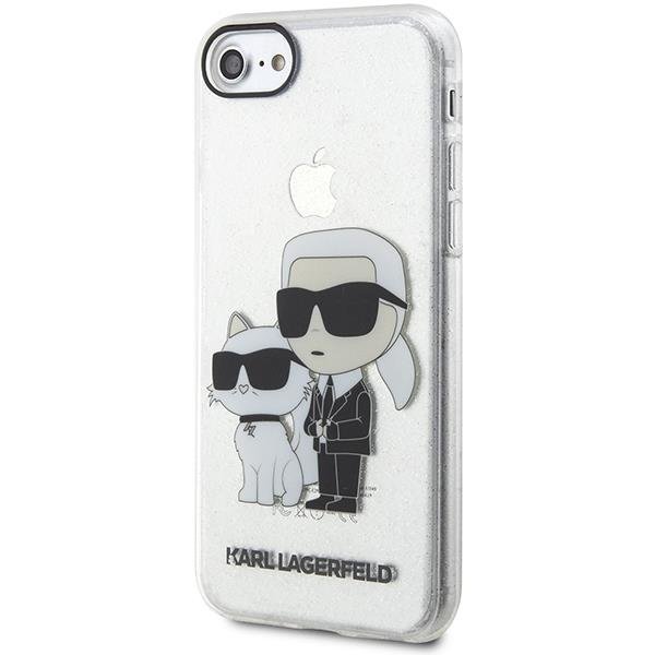 KARL LAGERFELD Karl Lagerfeld iPhone 7/8/SE 2020 Skal Gliter Karl&Choupette
