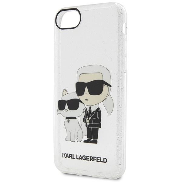 KARL LAGERFELD Karl Lagerfeld iPhone 7/8/SE 2020 Skal Gliter Karl&Choupette