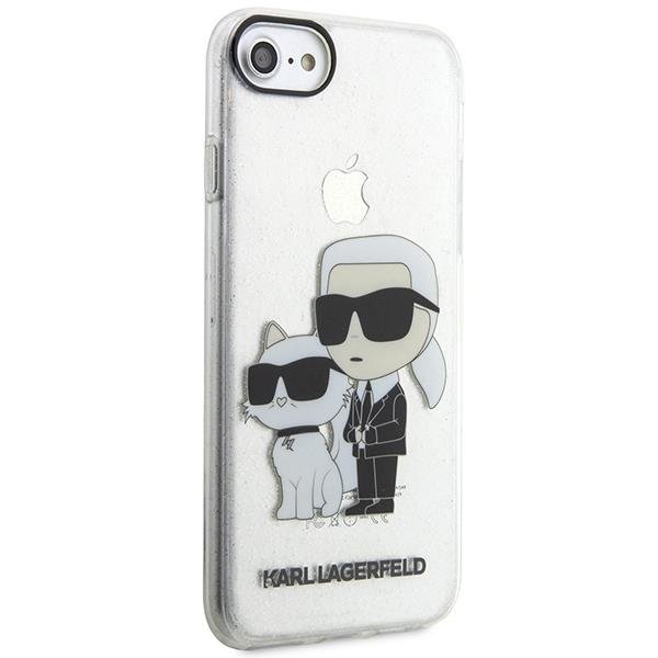 KARL LAGERFELD Karl Lagerfeld iPhone 7/8/SE 2020 Skal Gliter Karl&Choupette