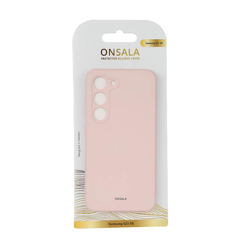 Onsala ONSALA Galaxy S23 5G Skal Silikon - Chalk Rosa