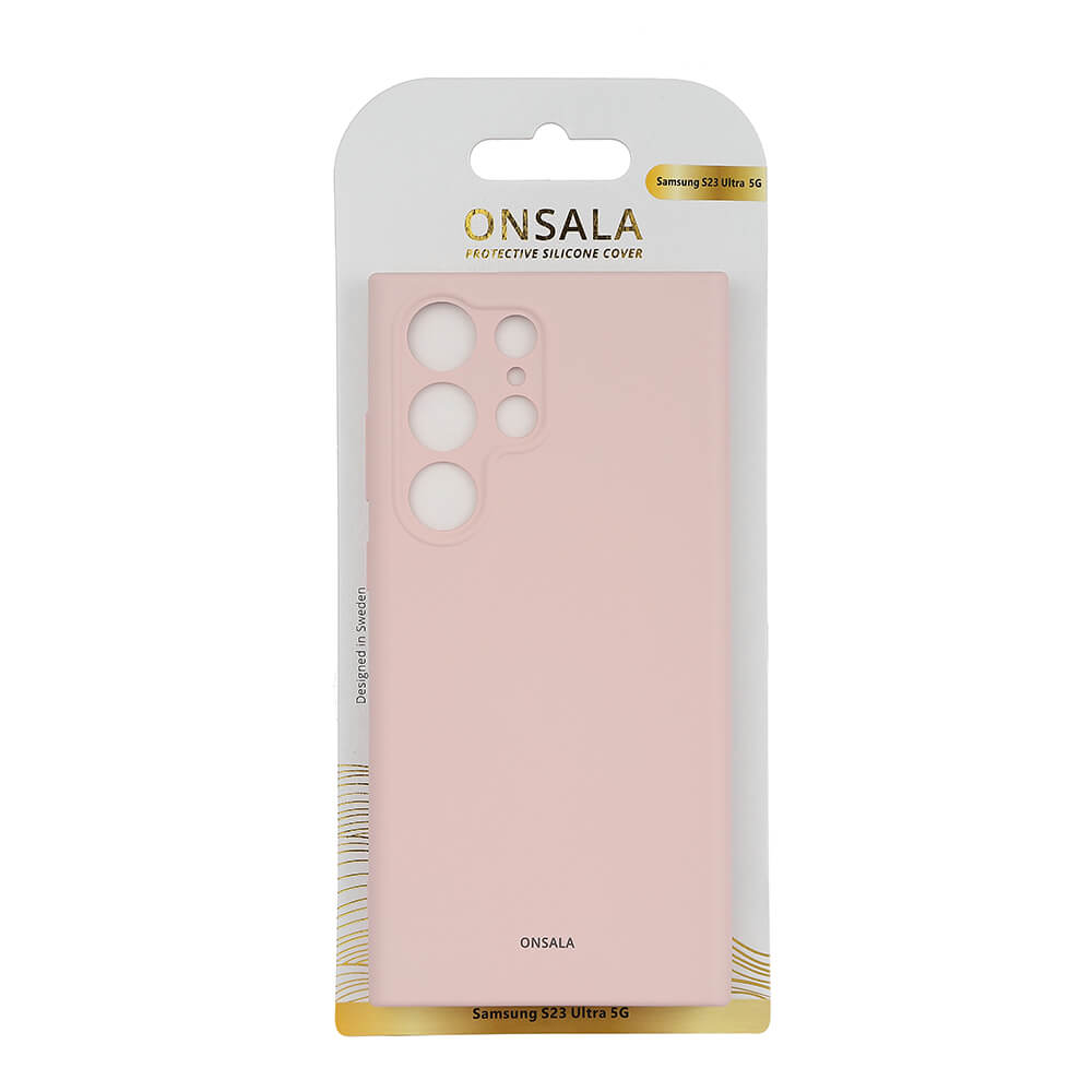 Onsala ONSALA Galaxy S23 Ultra 5G Skal Silikon - Chalk Rosa