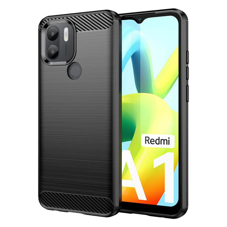 OEM Xiaomi Redmi A1 Plus Skal Silicone Carbon - Svart