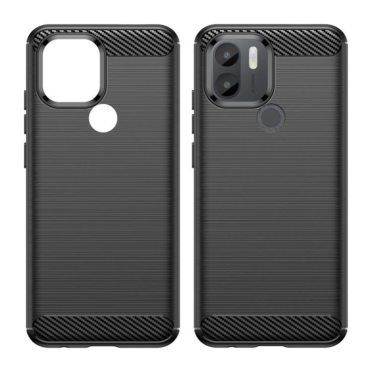 OEM Xiaomi Redmi A1 Plus Skal Silicone Carbon - Svart