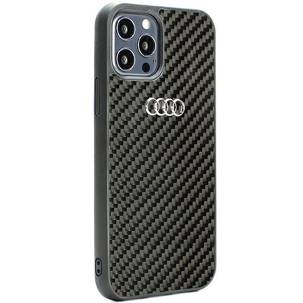 Audi Audi Mobilskal till iPhone 12/12 Pro Carbon Fiber - Svart