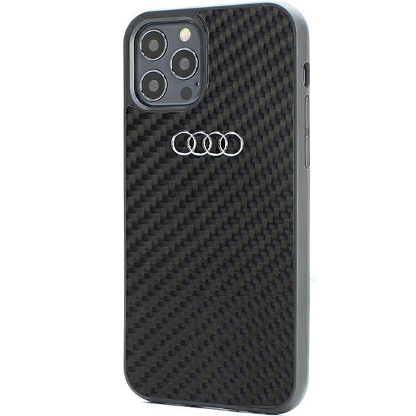 Audi Audi Mobilskal till iPhone 12/12 Pro Carbon Fiber - Svart