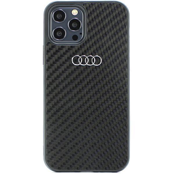 Audi Audi Mobilskal till iPhone 12/12 Pro Carbon Fiber - Svart