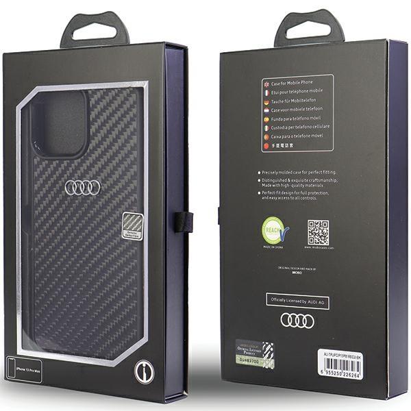 Audi Audi Mobilskal till iPhone 13 Pro Max Carbon Fiber - Svart
