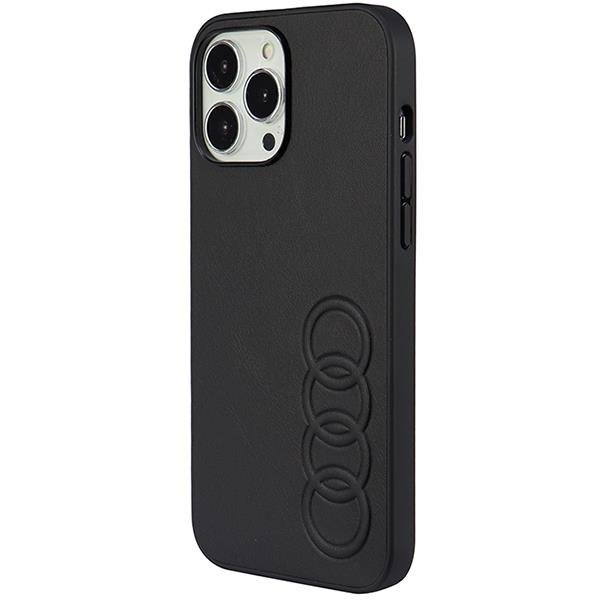 Audi Audi Mobilskal till iPhone 13 Pro Max Synthetic Läder - Svart