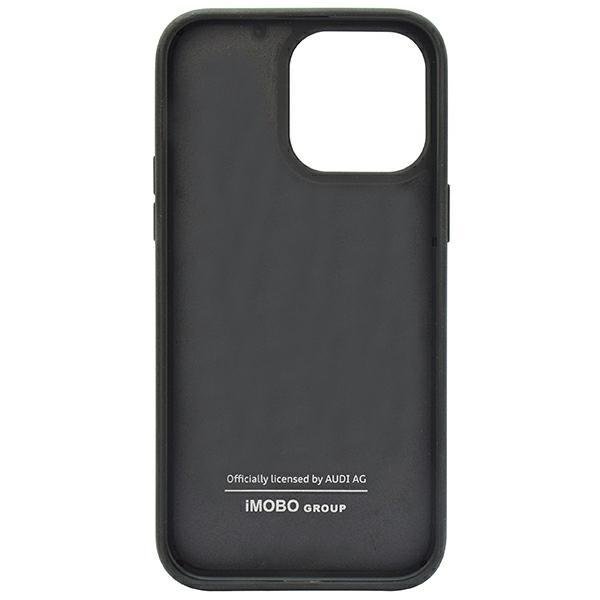 Audi Audi Mobilskal till iPhone 14 Pro Max Carbon Fiber Stripe - Svart