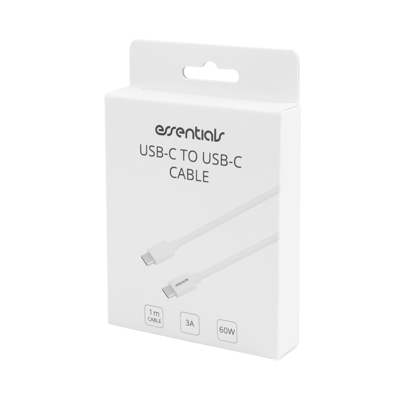 UTGATT1 Essentials USB-C till USB-C kabel 1m - Vit