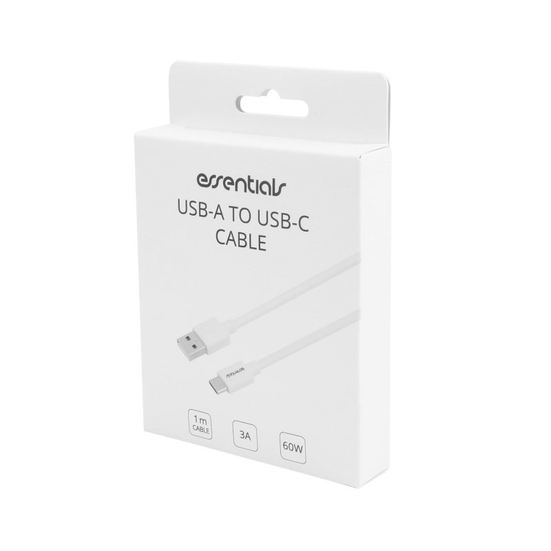 UTGATT1 Essentials USB-A till USB-C Kabel 1m - Vit