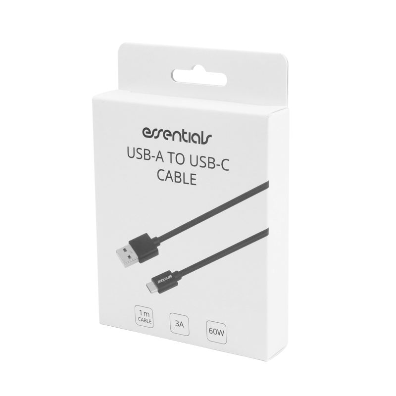 UTGATT1 Essentials USB-A till USB-C Kabel 1m - Svart
