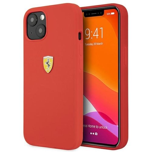 Ferrari Ferrari Silicone Skal iPhone 13 mini - Röd