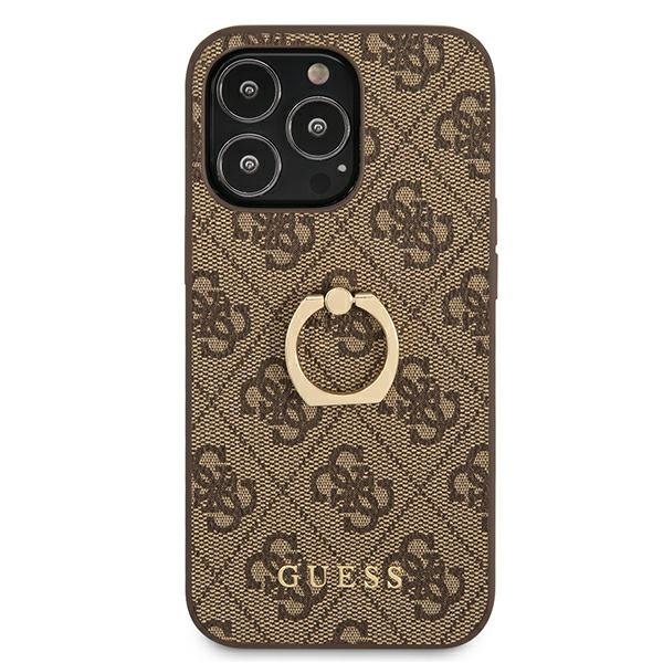 Guess Guess Ring Stand Skal iPhone 13 Pro / 13 - Brun