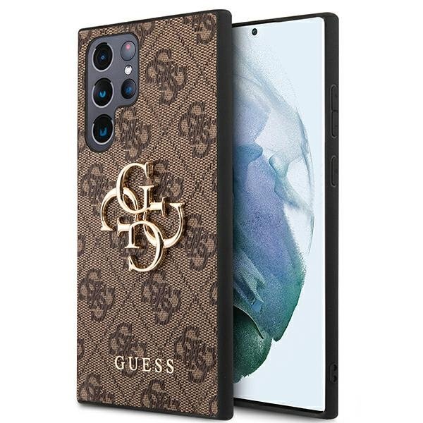 Guess Guess Big Metall Logo Skal Galaxy S22 Ultra - Brun