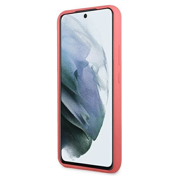 Guess Guess Silicone Script Metal Logo Galaxy S22 Plus - Fuchsia