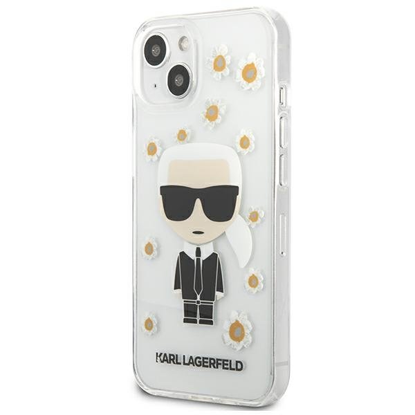 KARL LAGERFELD Karl Lagerfeld Flower Ikonik Karl Skal iPhone 13 mini - Transparent