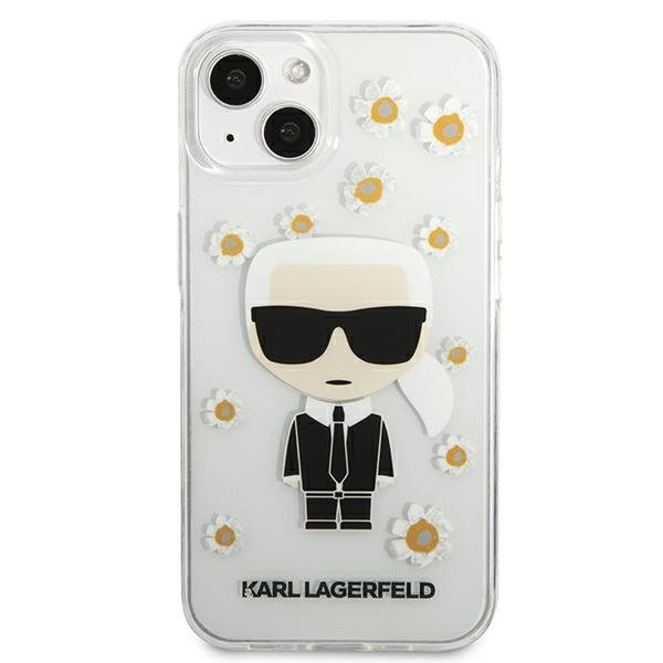 KARL LAGERFELD Karl Lagerfeld Flower Ikonik Karl Skal iPhone 13 mini - Transparent