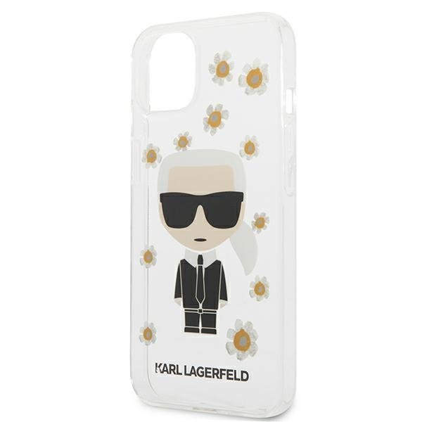 KARL LAGERFELD Karl Lagerfeld Flower Ikonik Karl Skal iPhone 13 mini - Transparent