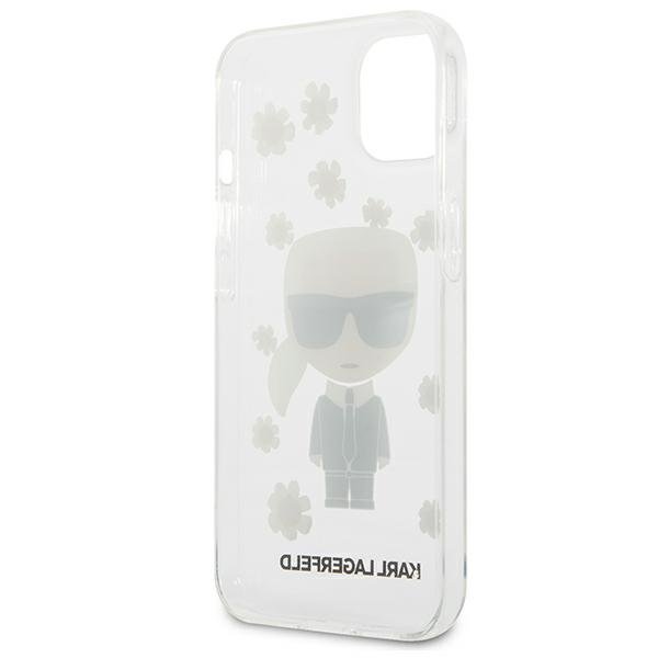 KARL LAGERFELD Karl Lagerfeld Flower Ikonik Karl Skal iPhone 13 mini - Transparent