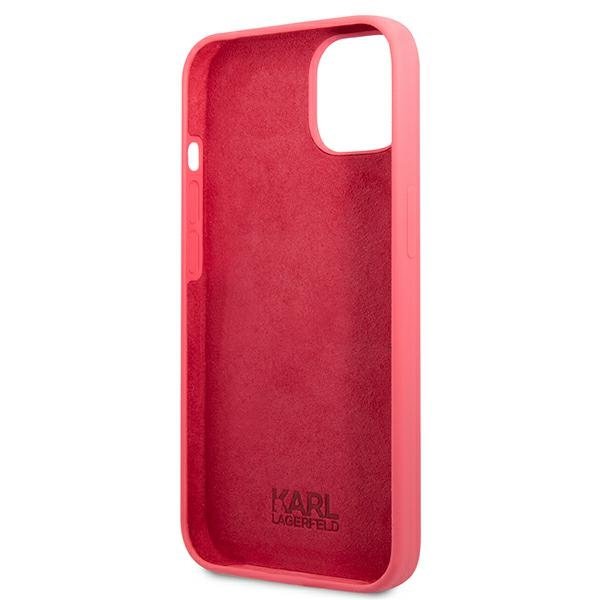 KARL LAGERFELD Karl Lagerfeld iPhone 13 Skal Silicone Plaque - Fuchsia