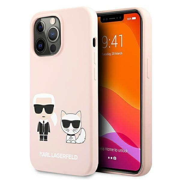 KARL LAGERFELD Karl Lagerfeld Karl & Choupette Magsafe Skal iPhone 13/13 Pro - Ljus Rosa
