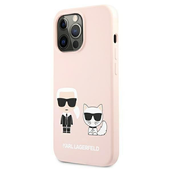 KARL LAGERFELD Karl Lagerfeld Karl & Choupette Magsafe Skal iPhone 13/13 Pro - Ljus Rosa