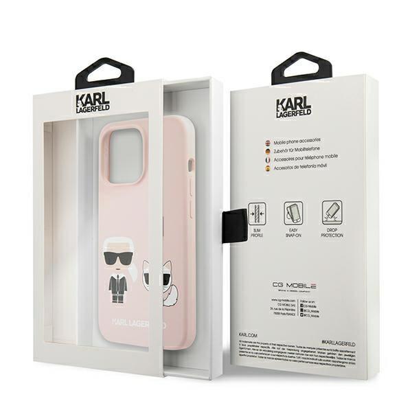 KARL LAGERFELD Karl Lagerfeld Karl & Choupette Magsafe Skal iPhone 13/13 Pro - Ljus Rosa