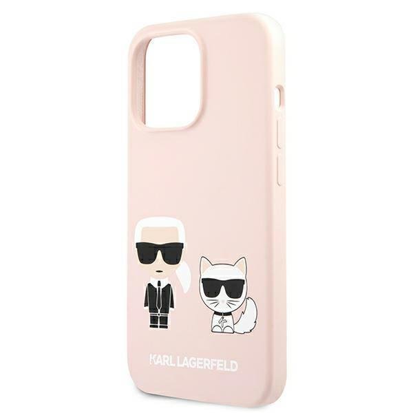 KARL LAGERFELD Karl Lagerfeld Karl & Choupette Magsafe Skal iPhone 13 Pro Max - Ljus Rosa