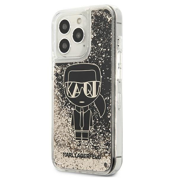 KARL LAGERFELD Karl Lagerfeld Liquid Glitter Gatsbyd Skal iPhone 13 Pro Max - Svart