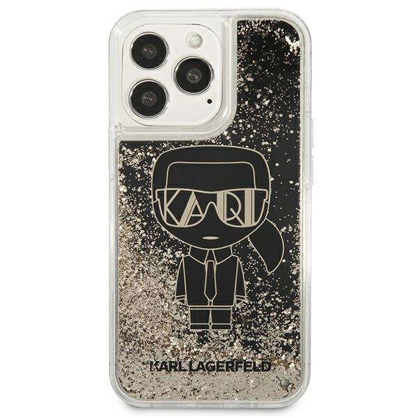 KARL LAGERFELD Karl Lagerfeld Liquid Glitter Gatsbyd Skal iPhone 13 Pro Max - Svart