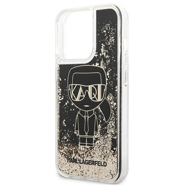KARL LAGERFELD Karl Lagerfeld Liquid Glitter Gatsbyd Skal iPhone 13 Pro Max - Svart