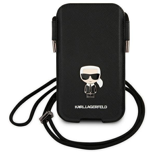 KARL LAGERFELD Karl Lagerfeld Saffiano Ikonik Karl`s Head 6.1