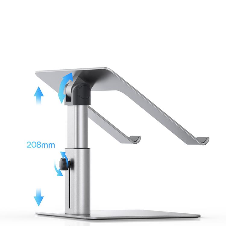 BASEUS Baseus Metal Stativ För Bärbar Dator - Silver