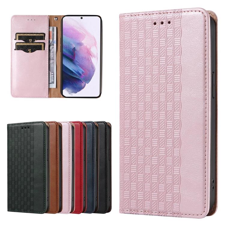 OEM Galaxy S22 Plus Plånboksfodral Magnet Strap - Rosa