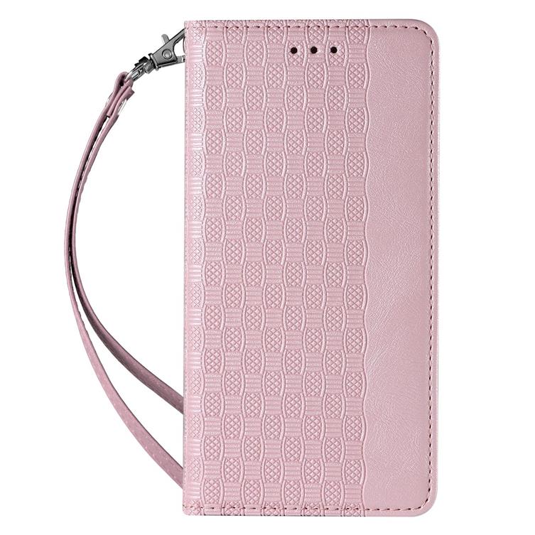 OEM Galaxy S22 Plus Plånboksfodral Magnet Strap - Rosa