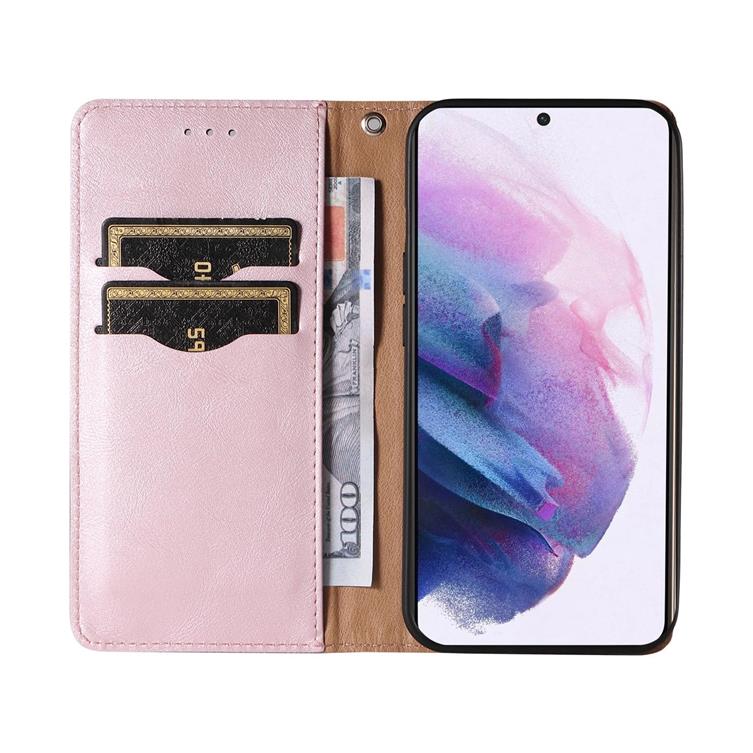 OEM Galaxy S22 Plus Plånboksfodral Magnet Strap - Rosa