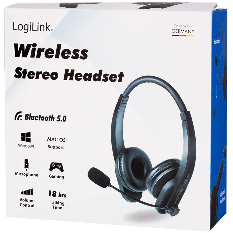LogiLink LOGILINK Bluetooth-headset Stereo Mikrofoner
