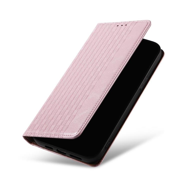 OEM iPhone 13 Pro Max Plånboksfodral Magnet Strap - Rosa