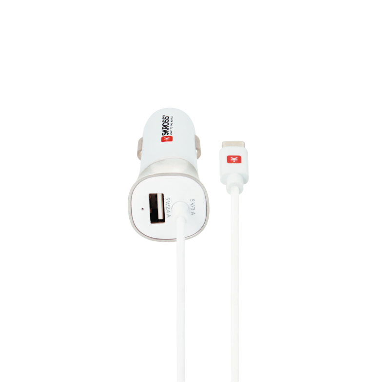 UTGATT1 SKross USB-Billaddare med Typ-C-Kabel 2.0