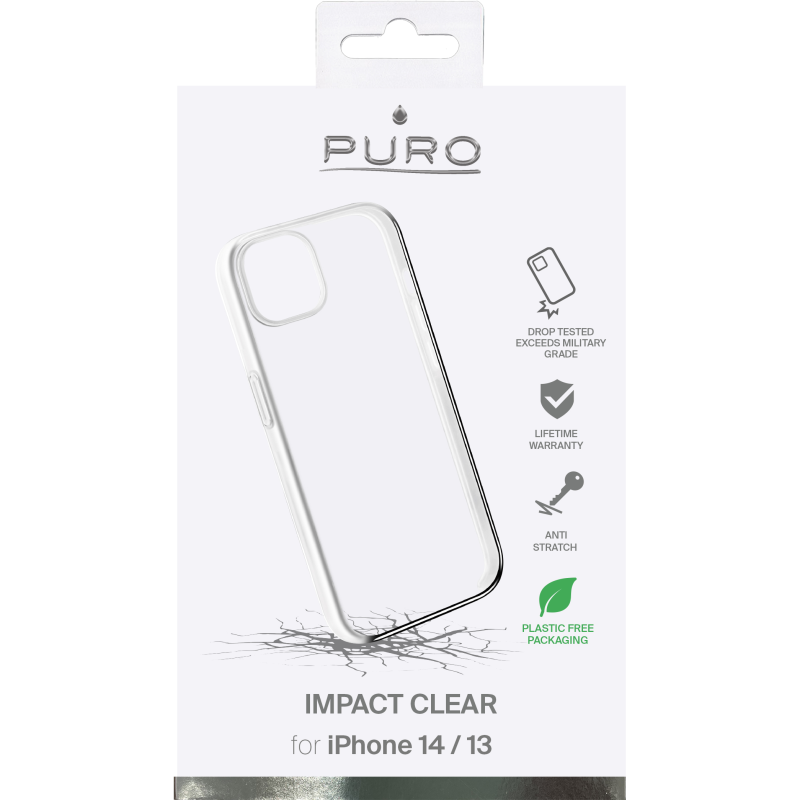 Puro Puro iPhone 14 Skal Impact - Transparent