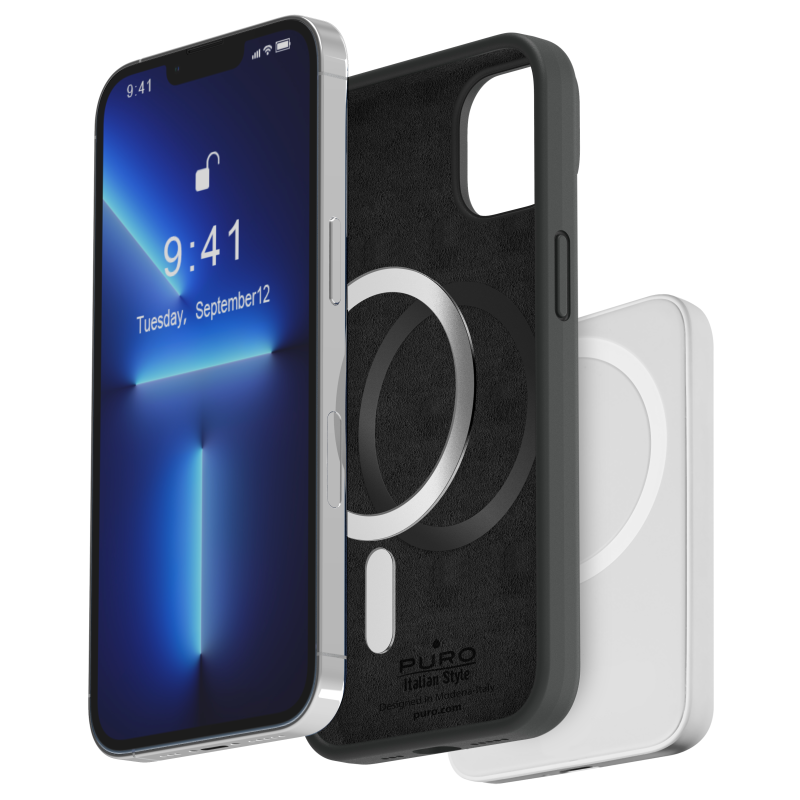 Puro Puro Mobilskal till iPhone 14 Pro Magsafe Icon - Svart