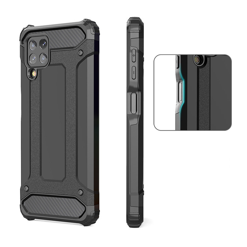 OEM Galaxy A22 4G Skal Hybrid Armor Tough Rugged - Gyllene