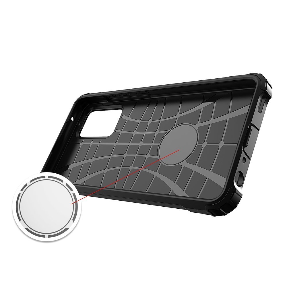 OEM Galaxy A72 4G Skal Hybrid Armor Tough Rugged - Silver