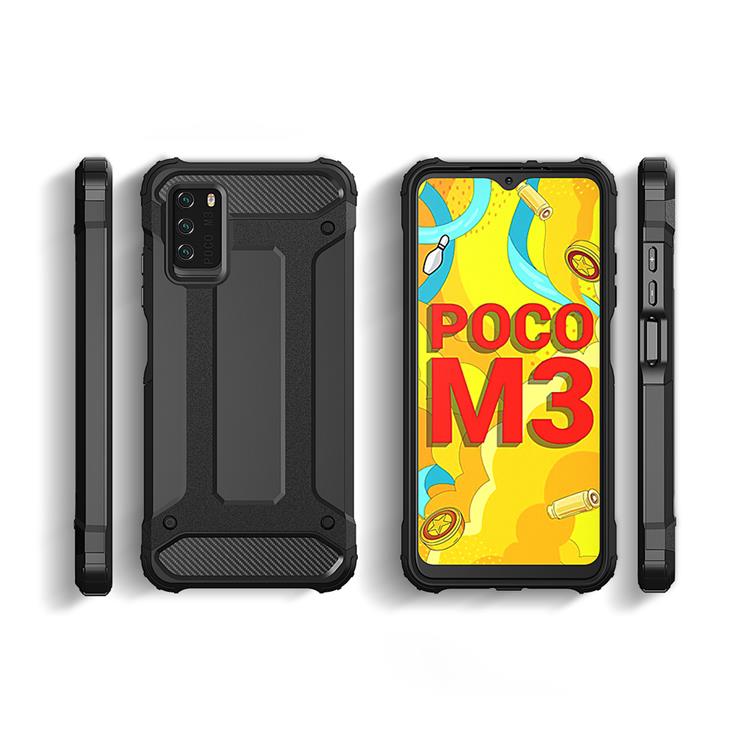 OEM Redmi Note 10 5G / Poco M3 Pro Skal Hybrid Armor Tough Rugged - Gyllene