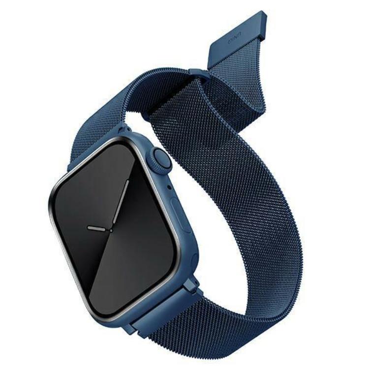 UNIQ Uniq Apple Watch 4/5/6/7/SE (40/41mm) Armband Stainless Steel - Cobalt Blå