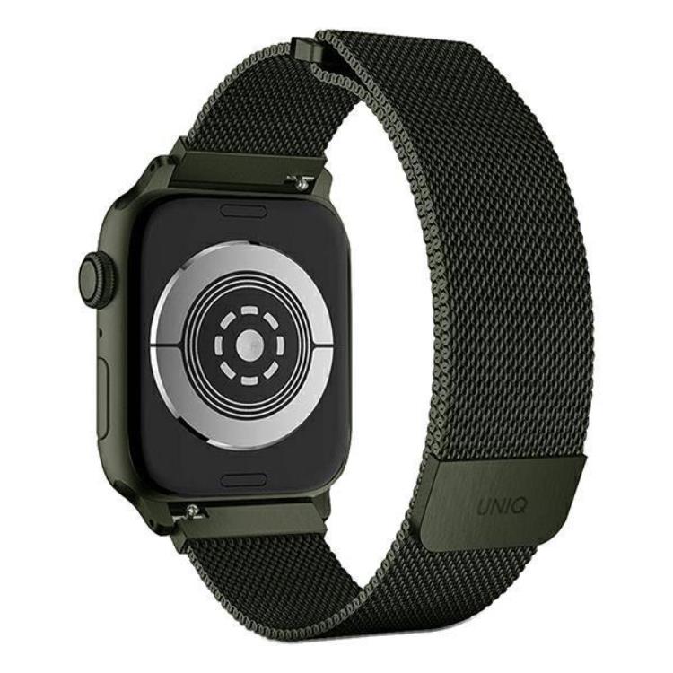 UNIQ Uniq Apple Watch 4/5/6/7/SE (42/44/45mm) Armband Stainless Steel - Grön
