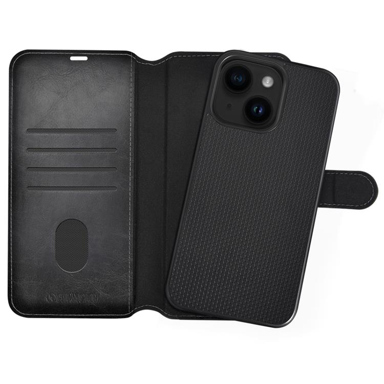 Champion CHAMPION iPhone 14 Plus Plånboksfodral Slim 2-in-1 - Svart