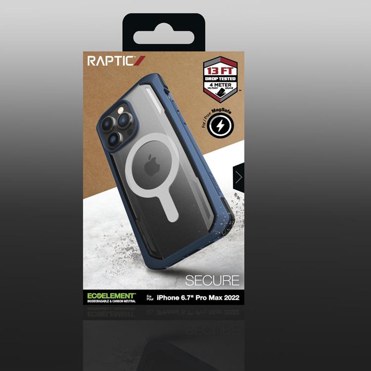 Raptic Raptic iPhone 14 Pro Max Skal Magsafe Secure Armored - Blå